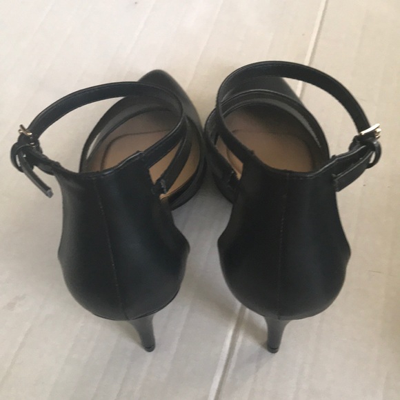Apt.9 Frittata black high heels asymmetrical strap - Picture 5 of 7